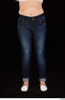 Carly dressed jeans leg lower body white shoes 0001.jpg